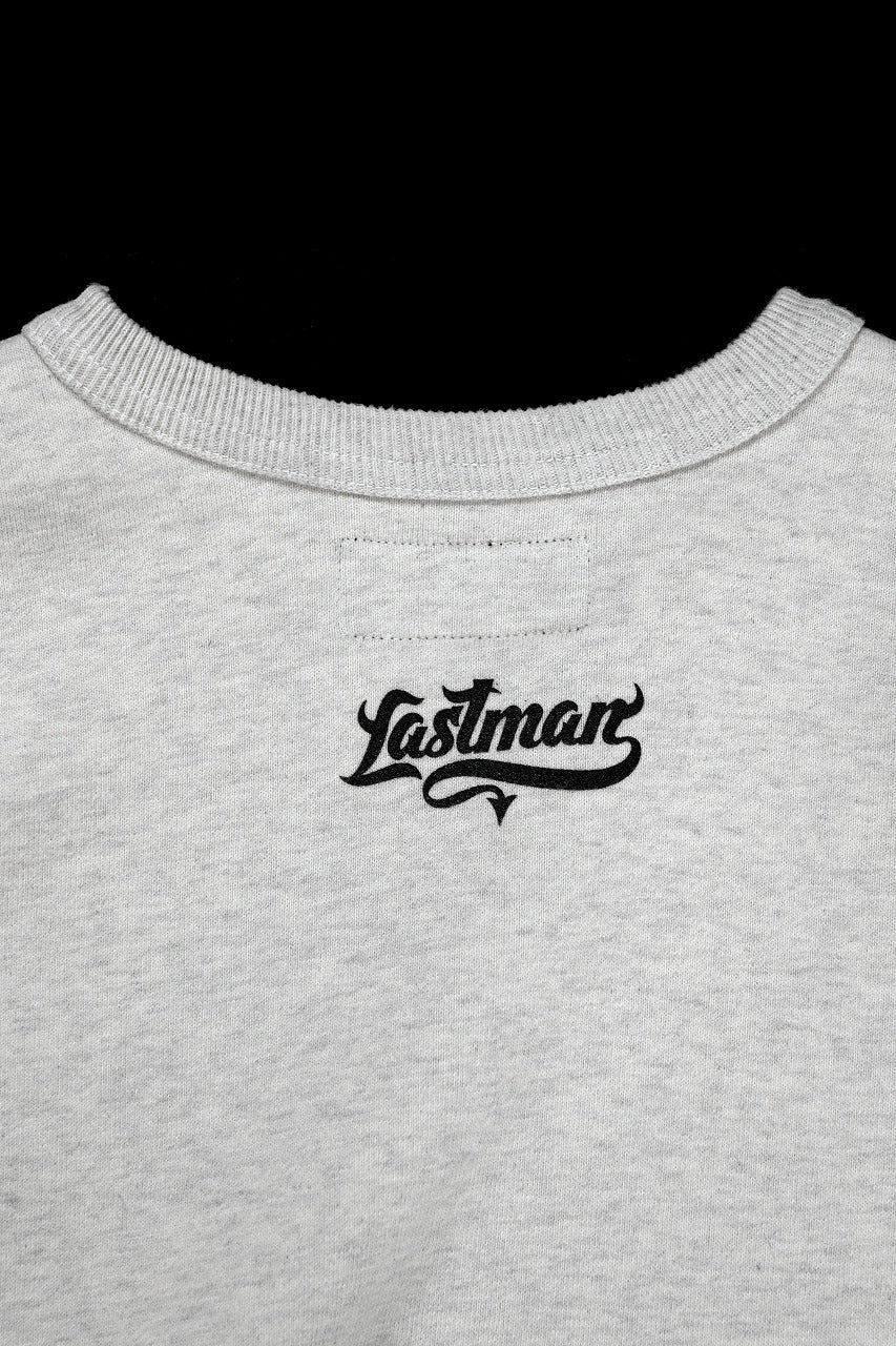 画像をギャラリービューアに読み込む, LASTMAN PRINTED CREW NECK -OIL- (OATMEAL)