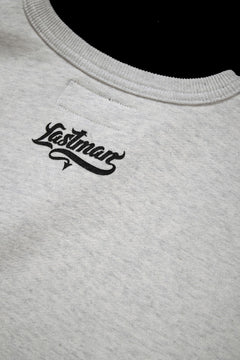 画像をギャラリービューアに読み込む, LASTMAN PRINTED CREW NECK -OIL- (OATMEAL)