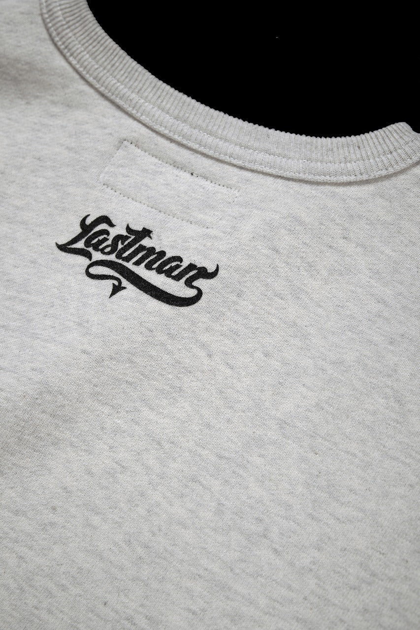 画像をギャラリービューアに読み込む, LASTMAN PRINTED CREW NECK -OIL- (OATMEAL)