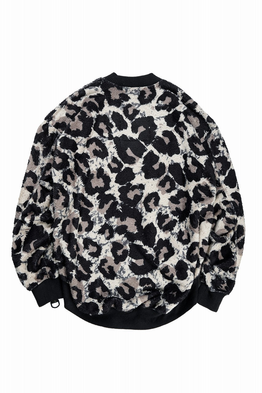 画像をギャラリービューアに読み込む, beauty : beast LARGE LEOPARD FLEECE CARDIGAN (LIGHT LEOPARD)