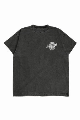 LASTMAN PRINTED TEE SHIRTS -SLOT- (BLACK)