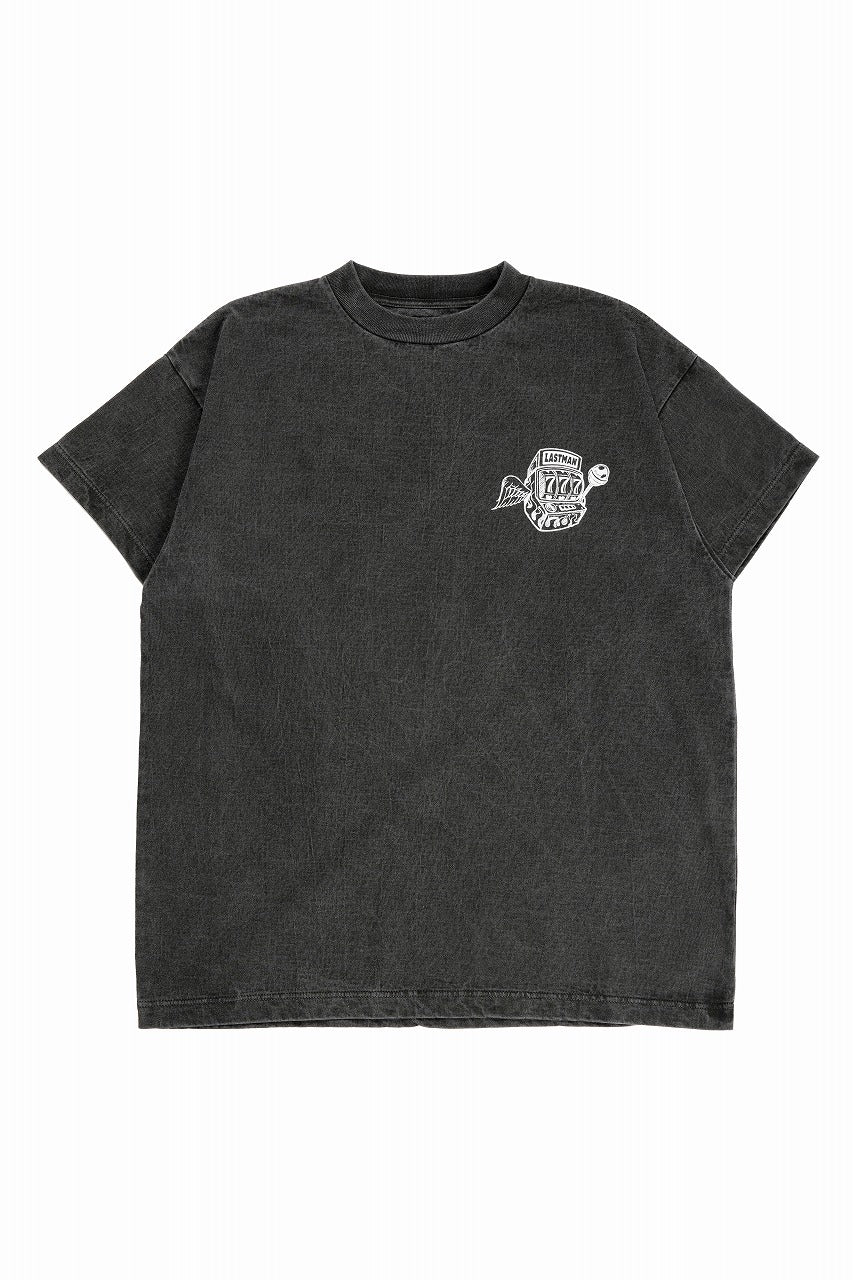 画像をギャラリービューアに読み込む, LASTMAN PRINTED TEE SHIRTS -SLOT- (BLACK)