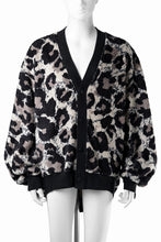 画像をギャラリービューアに読み込む, beauty : beast LARGE LEOPARD FLEECE CARDIGAN (LIGHT LEOPARD)