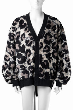画像をギャラリービューアに読み込む, beauty : beast LARGE LEOPARD FLEECE CARDIGAN (LIGHT LEOPARD)