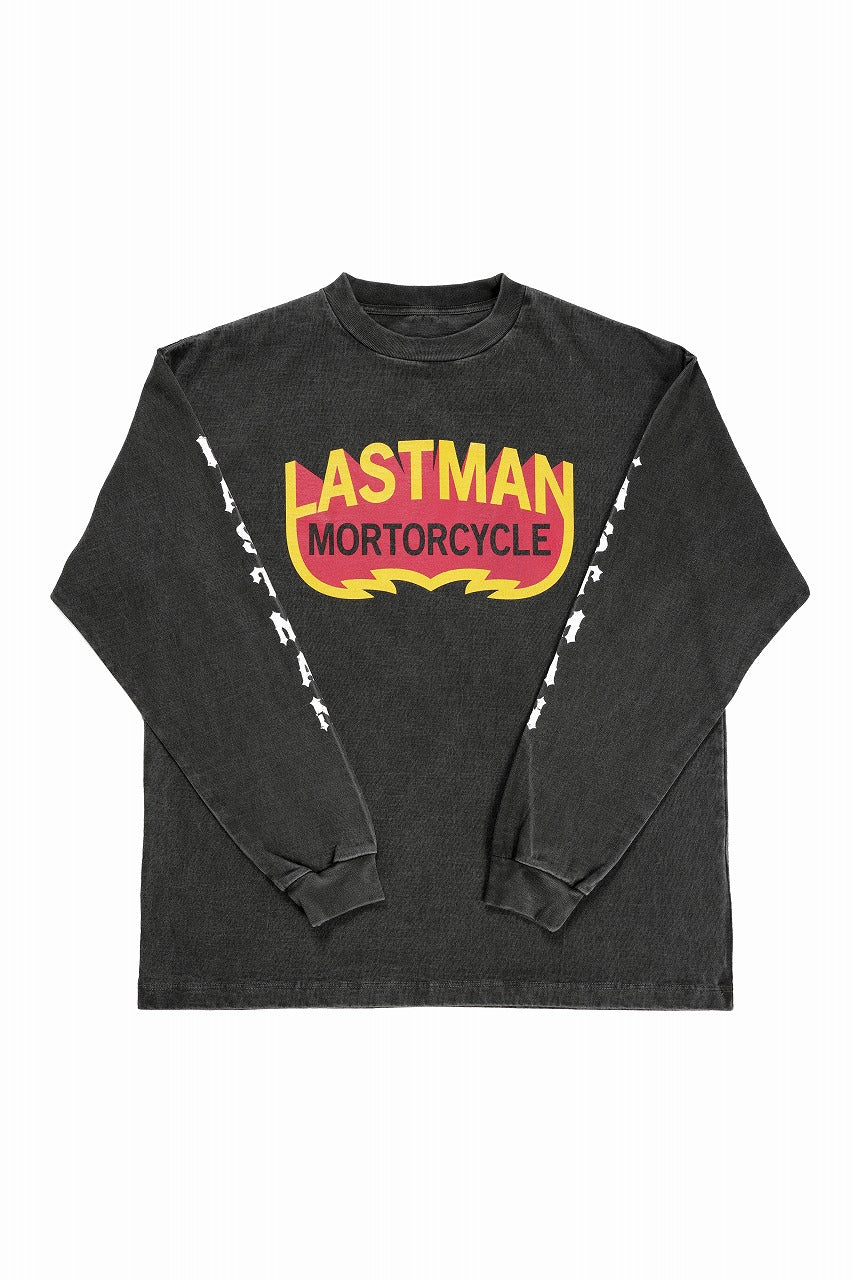 LASTMAN L/S PRINTED TEE -MOTORCYCLE- (BLACK)