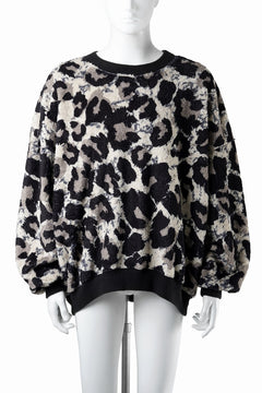 画像をギャラリービューアに読み込む, beauty : beast LARGE LEOPARD FLEECE PULLOVER (LIGHT LEOPARD)
