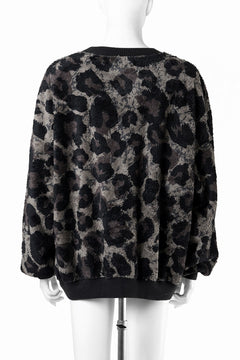 画像をギャラリービューアに読み込む, beauty : beast LARGE LEOPARD FLEECE PULLOVER (DARK LEOPARD)