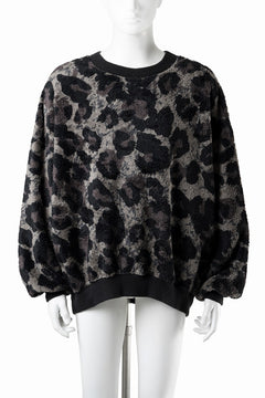画像をギャラリービューアに読み込む, beauty : beast LARGE LEOPARD FLEECE PULLOVER (DARK LEOPARD)