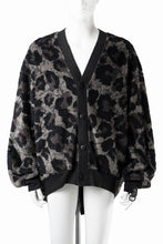 画像をギャラリービューアに読み込む, beauty : beast LARGE LEOPARD FLEECE CARDIGAN (DARK LEOPARD)