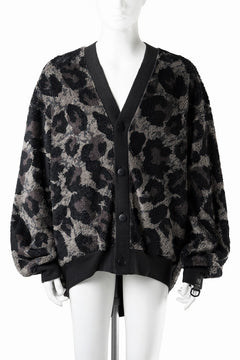 画像をギャラリービューアに読み込む, beauty : beast LARGE LEOPARD FLEECE CARDIGAN (DARK LEOPARD)