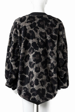 画像をギャラリービューアに読み込む, beauty : beast LARGE LEOPARD FLEECE CARDIGAN (DARK LEOPARD)