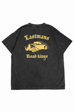 LASTMAN PRINTED TEE SHIRTS -ROAD KINGS- (BLACK)