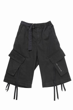 Load image into Gallery viewer, ISABEL BENENATO Washed Cotton Short Pants (BLACK)