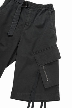 Load image into Gallery viewer, ISABEL BENENATO Washed Cotton Short Pants (BLACK)