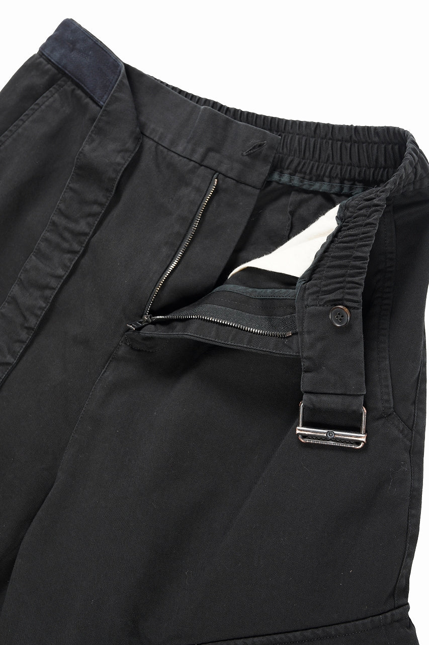 Load image into Gallery viewer, ISABEL BENENATO Washed Cotton Short Pants (BLACK)