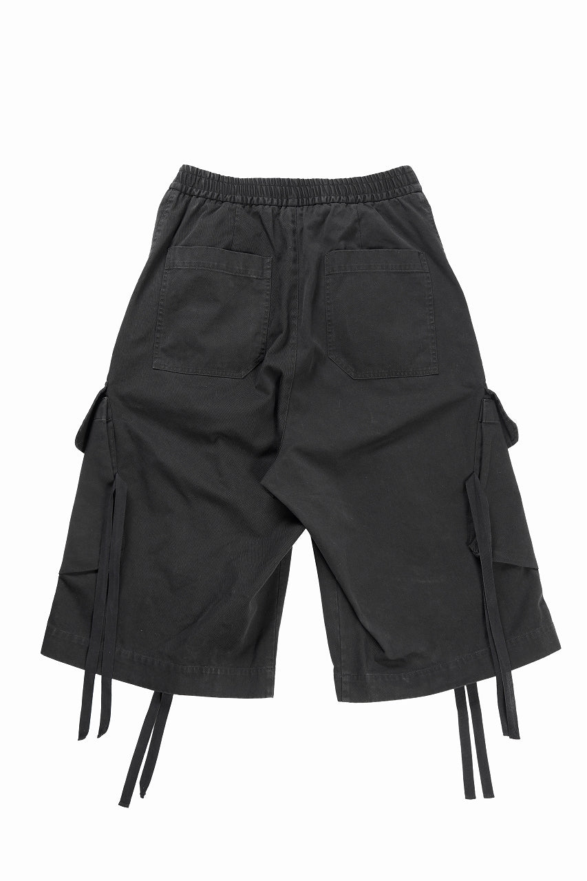 Load image into Gallery viewer, ISABEL BENENATO Washed Cotton Short Pants (BLACK)