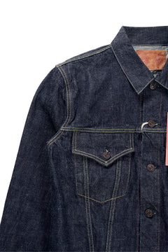画像をギャラリービューアに読み込む, FULLCOUNT 2101W Type-3 Jean Jacket / 13.7oz Zimbabwe Selvedge Denim (INDIGO BLUE / ONE WASHED)