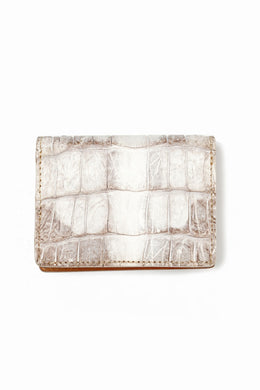ISAMU KATAYAMA BACKLASH CROCODILE CARD CASE (HIMALAYAS)