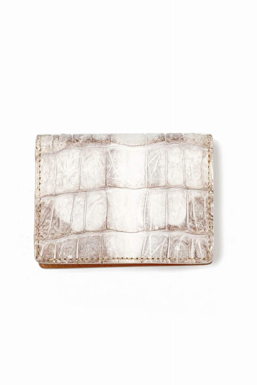 ISAMU KATAYAMA BACKLASH CROCODILE CARD CASE (HIMALAYAS)