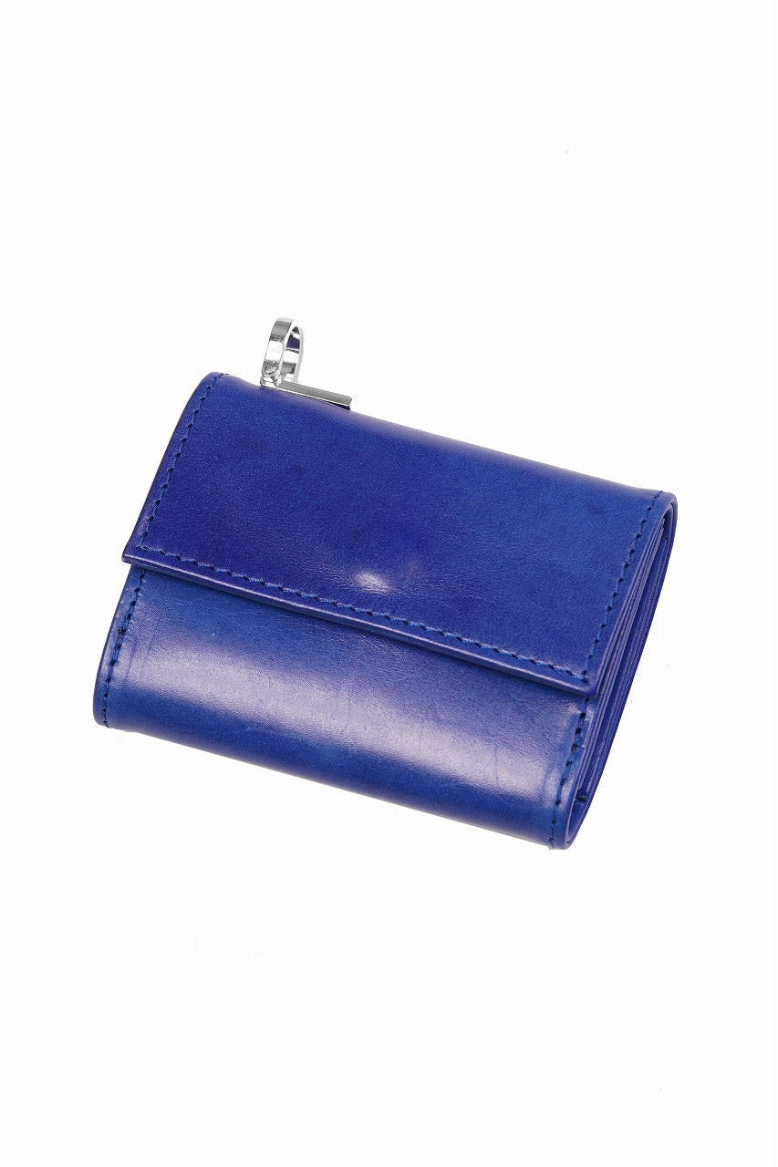 Load image into Gallery viewer, ISAMU KATAYAMA BACKLASH &quot;Vitello Lucido&quot; TINY WALLET / GUIDI CALF WHITE TANNING (BLACK)