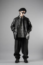 Load image into Gallery viewer, Y&#39;s for men x MASSES LEATHER CAR COAT / MA HORSE LEATHER (BLACK)