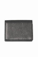 Load image into Gallery viewer, ISAMU KATAYAMA BACKLASH &quot;Capra Gluc&quot; TINY CARD CASE / GUIDI GOAT (BLACK)