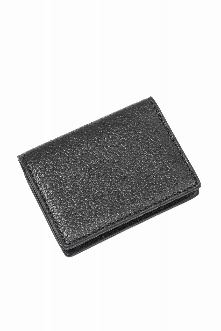 Load image into Gallery viewer, ISAMU KATAYAMA BACKLASH &quot;Capra Gluc&quot; TINY CARD CASE / GUIDI GOAT (BLACK)