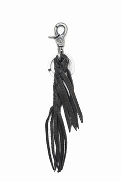 Load image into Gallery viewer, ISAMU KATAYAMA BACKLASH FRINGE KEY HOLDER / DEERSKIN (BLACK)
