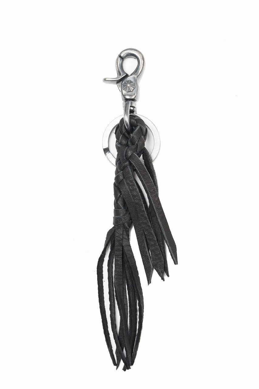 ISAMU KATAYAMA BACKLASH FRINGE KEY HOLDER / DEERSKIN (BLACK)