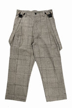 画像をギャラリービューアに読み込む, A TENTATIVE ATELIER exclusive George II PAINTER'S CROSS BAND PANTS (BLACK BEIGE)