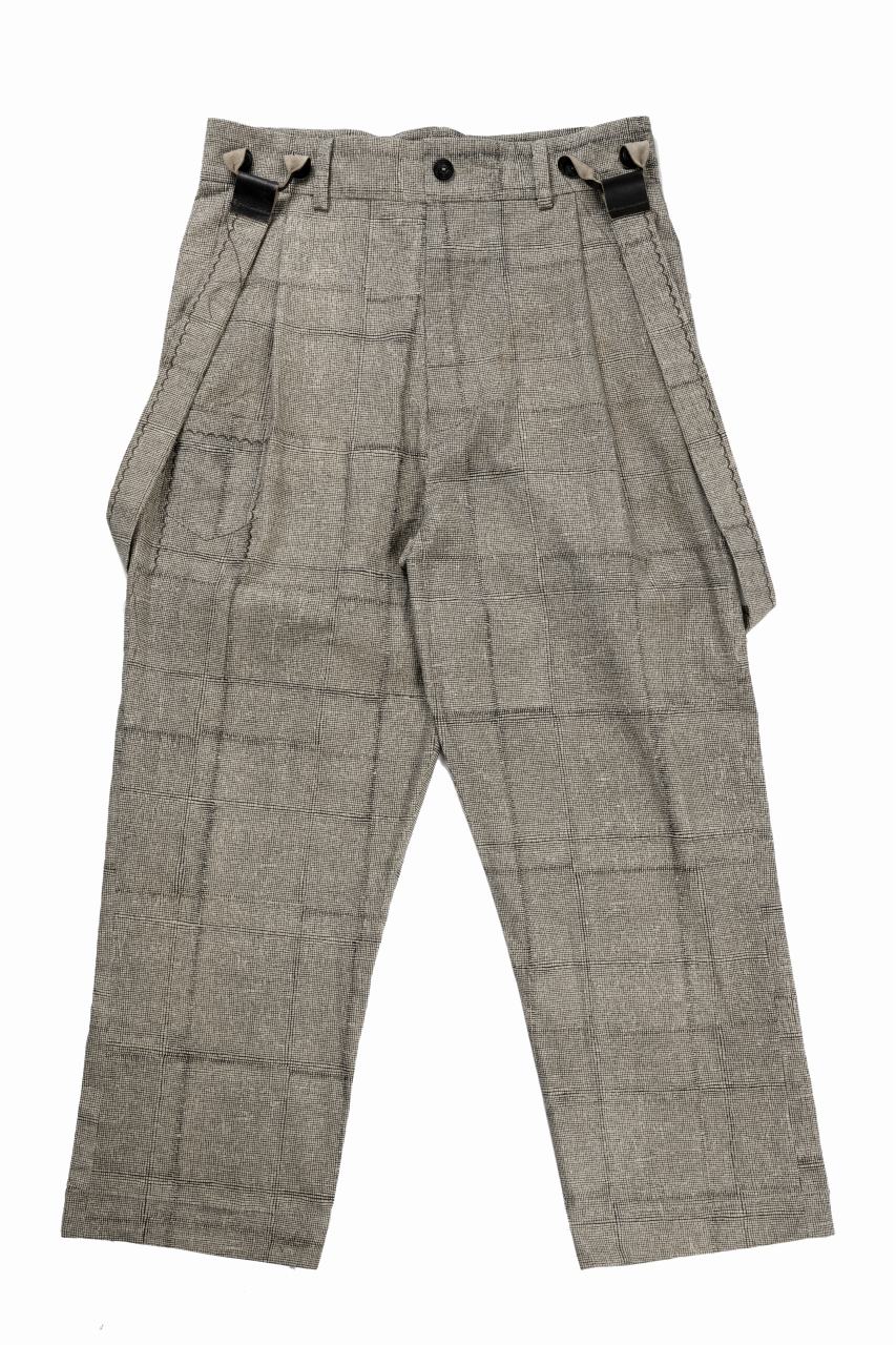 画像をギャラリービューアに読み込む, A TENTATIVE ATELIER exclusive George II PAINTER'S CROSS BAND PANTS (BLACK BEIGE)