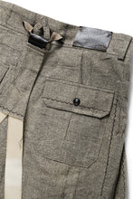画像をギャラリービューアに読み込む, A TENTATIVE ATELIER exclusive George II PAINTER'S CROSS BAND PANTS (BLACK BEIGE)