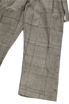 画像をギャラリービューアに読み込む, A TENTATIVE ATELIER exclusive George II PAINTER'S CROSS BAND PANTS (BLACK BEIGE)