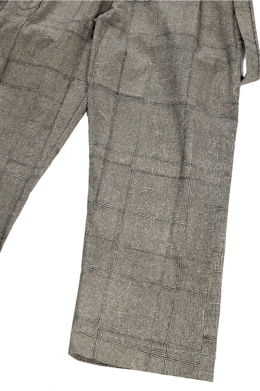 画像をギャラリービューアに読み込む, A TENTATIVE ATELIER exclusive George II PAINTER'S CROSS BAND PANTS (BLACK BEIGE)