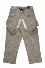 画像をギャラリービューアに読み込む, A TENTATIVE ATELIER exclusive George II PAINTER'S CROSS BAND PANTS (BLACK BEIGE)