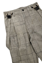 画像をギャラリービューアに読み込む, A TENTATIVE ATELIER exclusive George II PAINTER'S CROSS BAND PANTS (BLACK BEIGE)