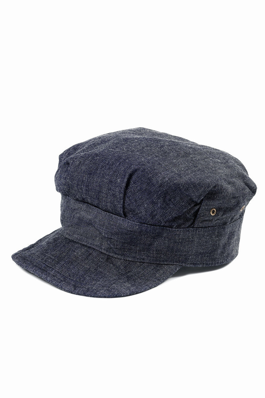 画像をギャラリービューアに読み込む, FULLCOUNT Denim Rail Road Cap (INDIGO)