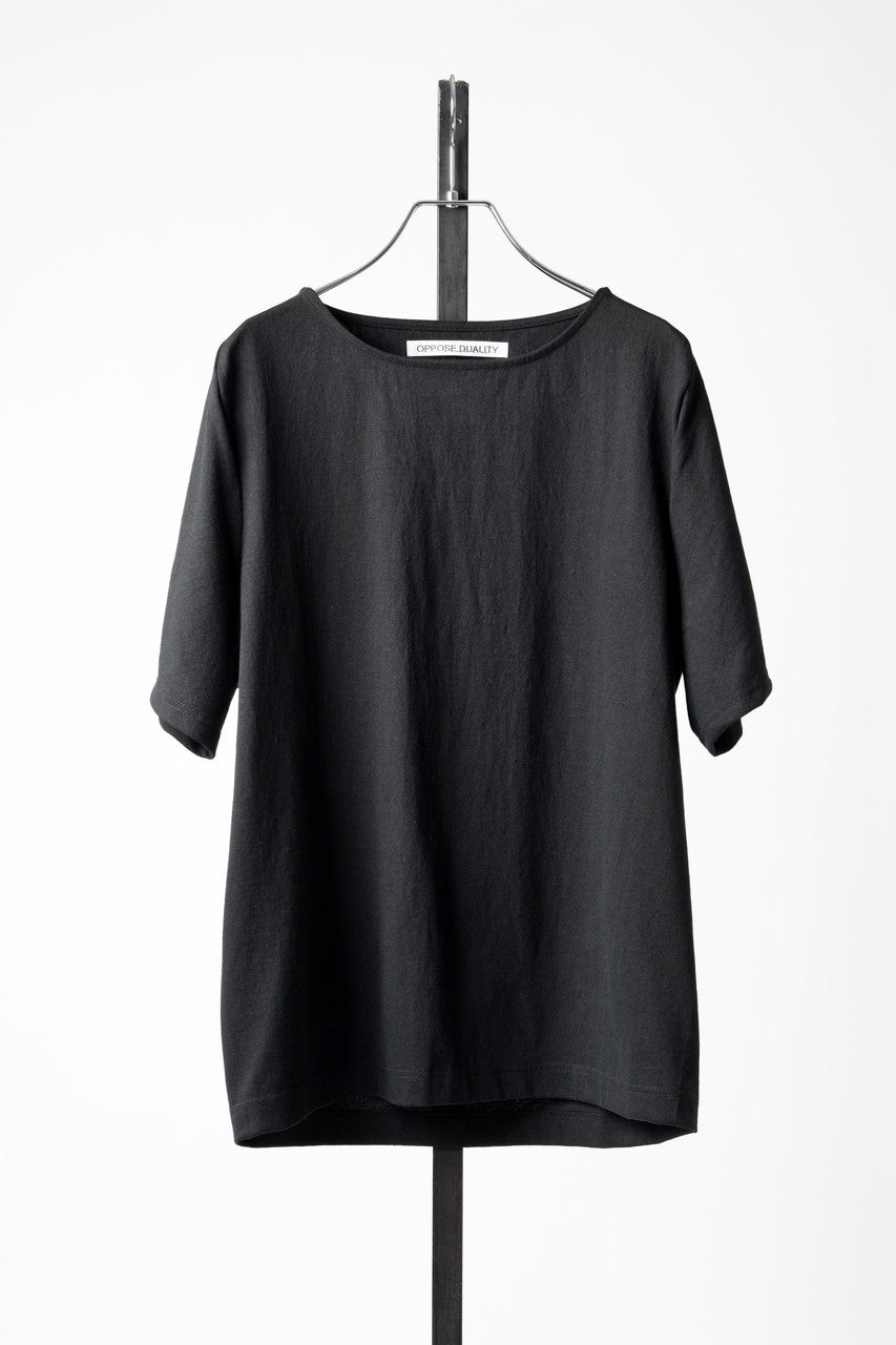 OPPOSE DUALITY HALF SLEEVE T-SHIRTS / COTTON JERSEY (BLACK)の商品