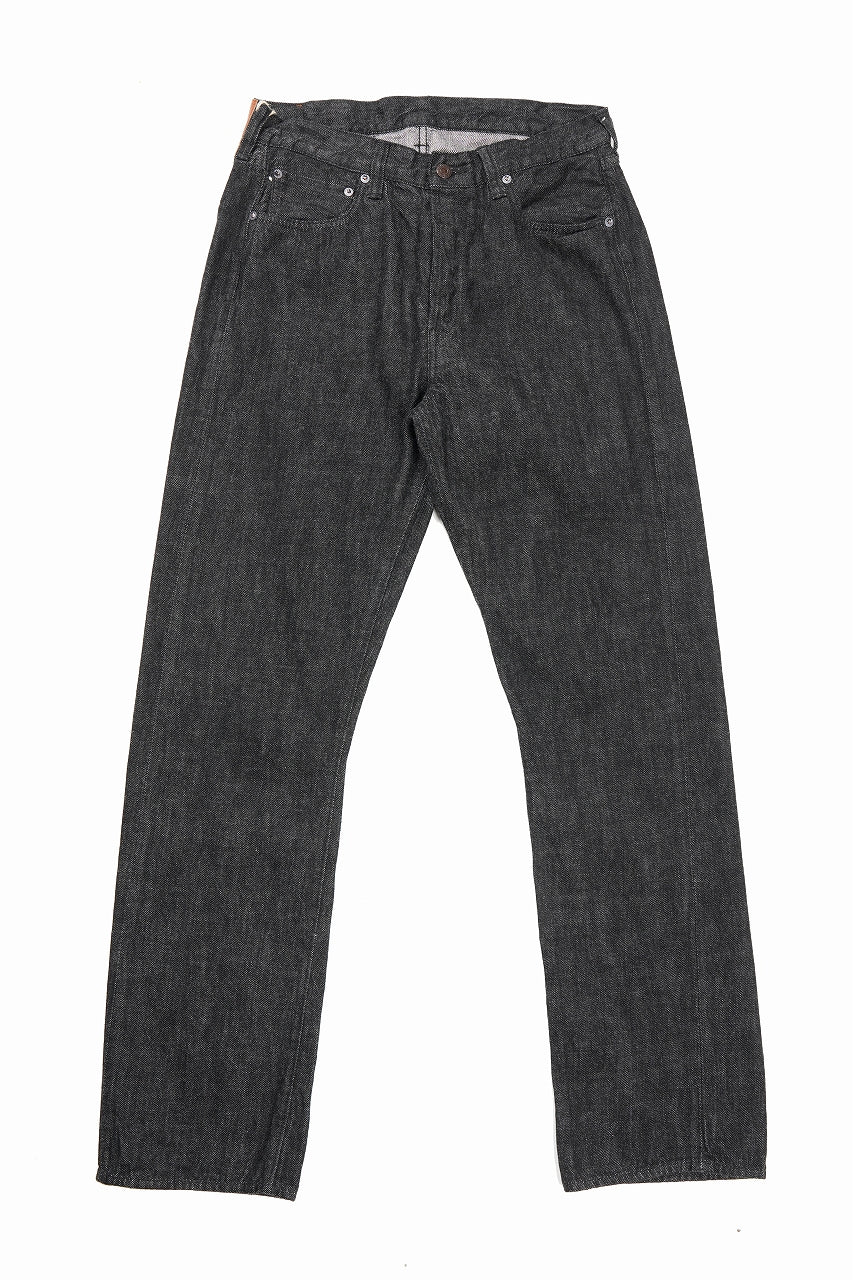 画像をギャラリービューアに読み込む, FULLCOUNT 1101BKSS Straight Jeans / 11.5oz Zimbabwe Selvedge Denim (BLACK / ONE WASHED)
