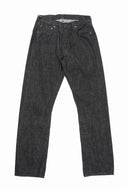 FULLCOUNT 1101BKSS Straight Jeans / 11.5oz Zimbabwe Selvedge Denim (BLACK / ONE WASHED)