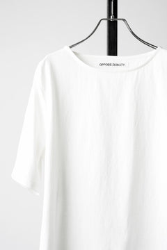 Load image into Gallery viewer, OPPOSE DUALITY HALF SLEEVE T-SHIRTS / COTTON JERSEY (WHITE)