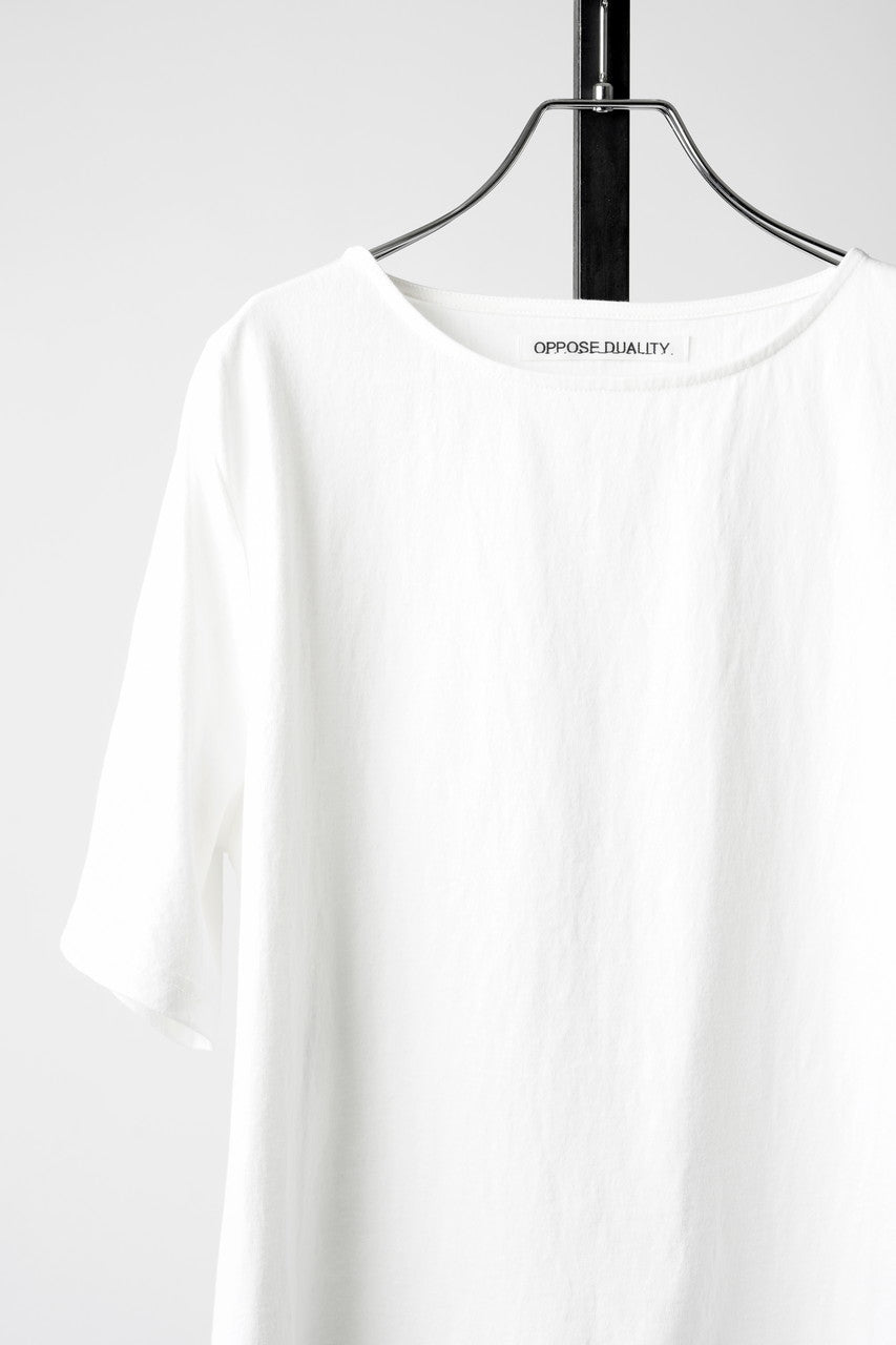 Load image into Gallery viewer, OPPOSE DUALITY HALF SLEEVE T-SHIRTS / COTTON JERSEY (WHITE)