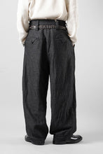 Load image into Gallery viewer, KLASICA "GL GOSSE-NN" RE DESIGNED BARREL TROUSERS / "NANAKO" WOVEN OXFORD (GREY)