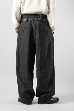 Load image into Gallery viewer, KLASICA "GL GOSSE-NN" RE DESIGNED BARREL TROUSERS / "NANAKO" WOVEN OXFORD (GREY)