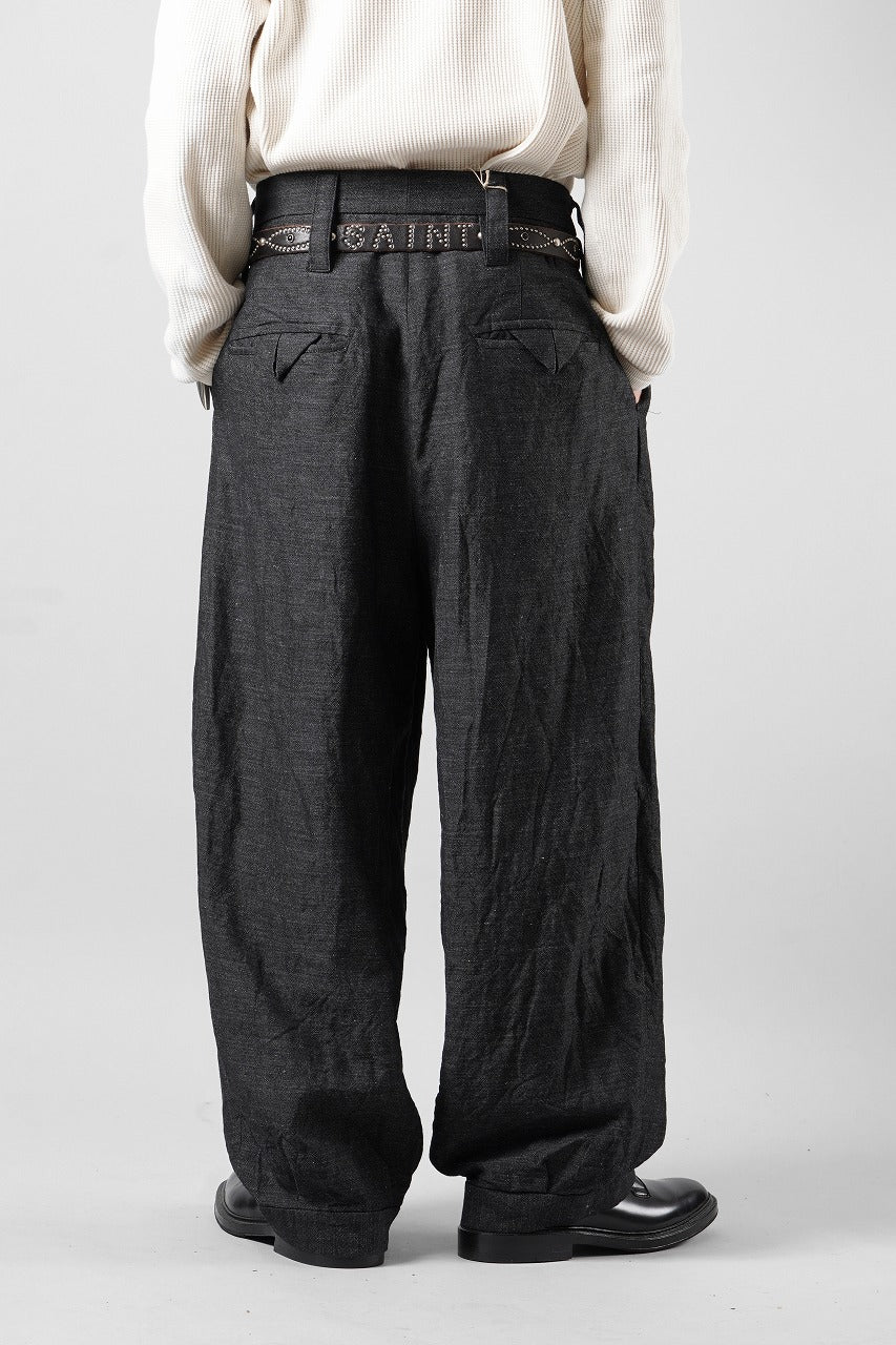 Load image into Gallery viewer, KLASICA "GL GOSSE-NN" RE DESIGNED BARREL TROUSERS / "NANAKO" WOVEN OXFORD (GREY)
