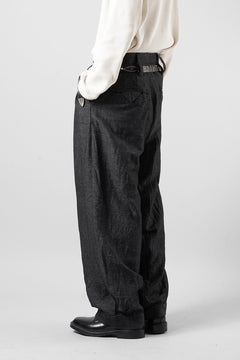 Load image into Gallery viewer, KLASICA "GL GOSSE-NN" RE DESIGNED BARREL TROUSERS / "NANAKO" WOVEN OXFORD (GREY)