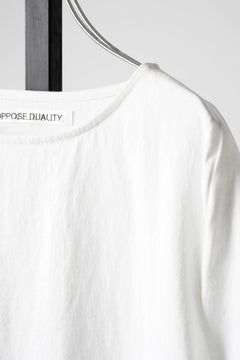 Load image into Gallery viewer, OPPOSE DUALITY HALF SLEEVE T-SHIRTS / COTTON JERSEY (WHITE)