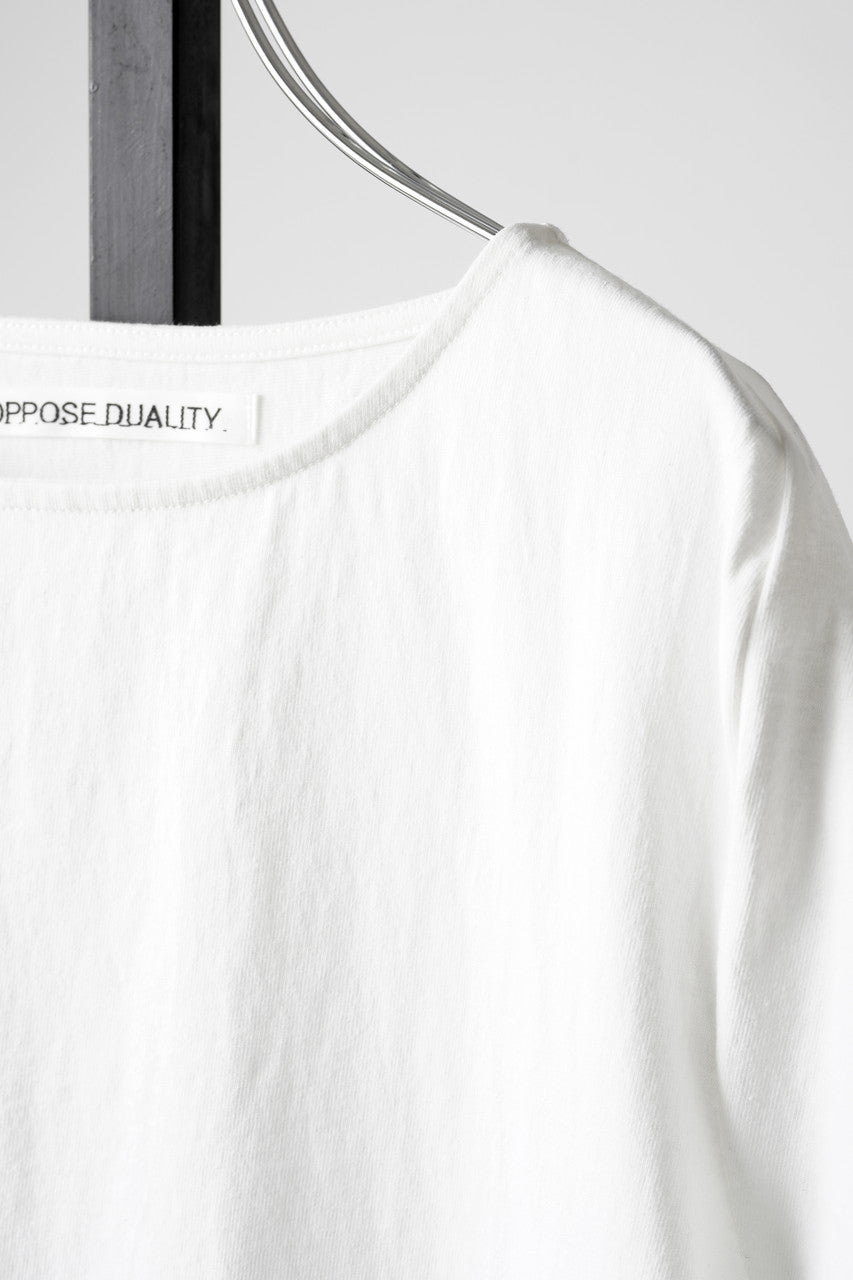 Load image into Gallery viewer, OPPOSE DUALITY HALF SLEEVE T-SHIRTS / COTTON JERSEY (WHITE)