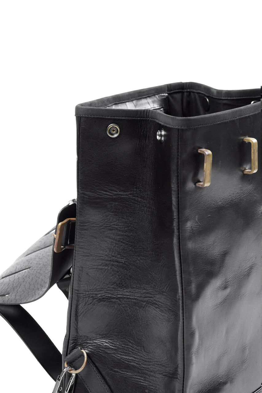 画像をギャラリービューアに読み込む, ierib exclusive GV Ruck Sack / Cordovan + Smooth Horse Leather (BLACK)