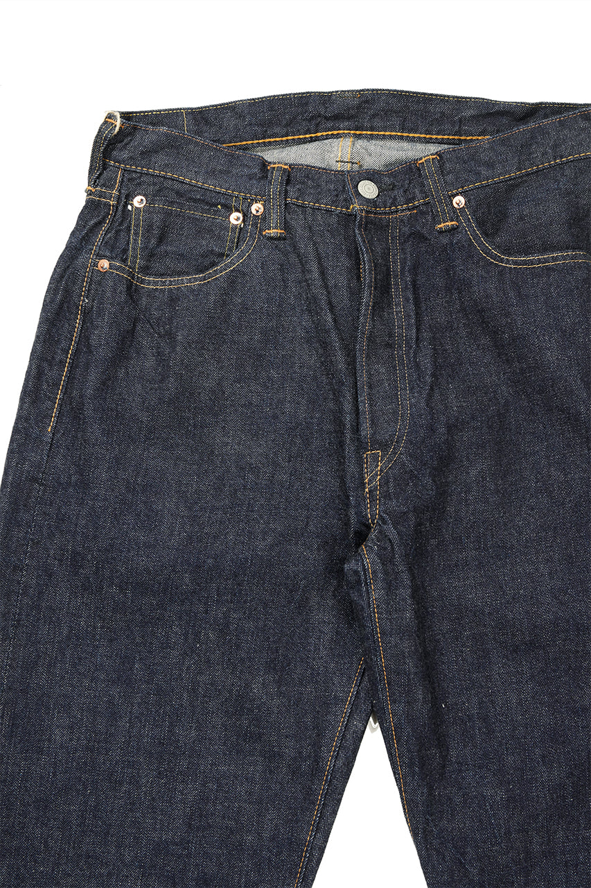 Load image into Gallery viewer, FULLCOUNT 0105W Wide Jeans / 13.7oz Zimbabwe Selvedge Denim (INDIGO BLUE / ONE WASHED)